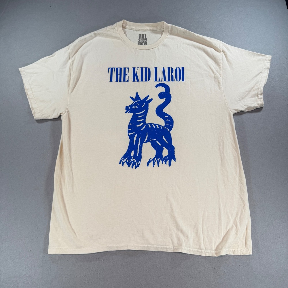 The Kid LAROI 2022 End of the World Tour Men's L Cream T-Shirt